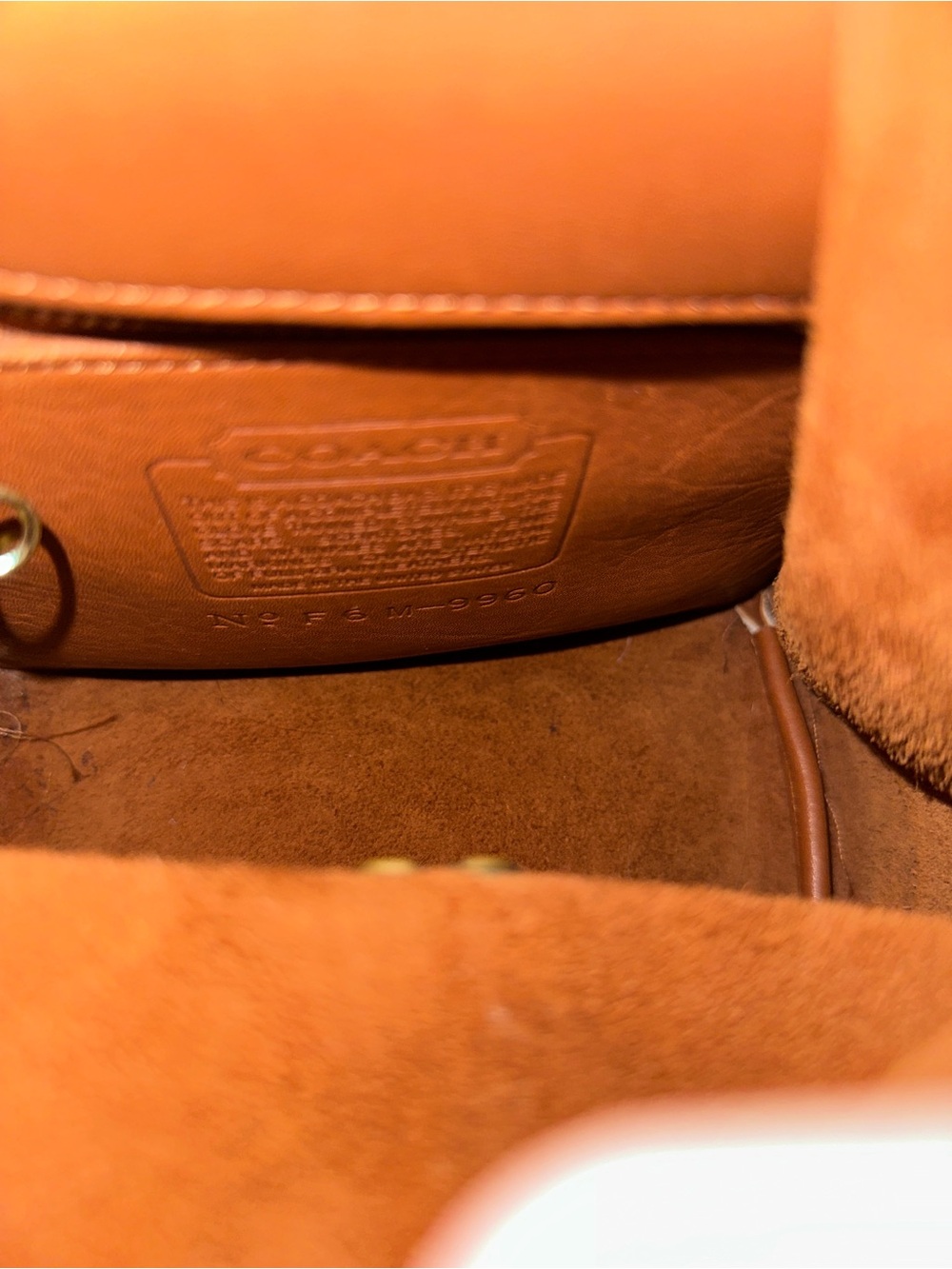 Coach Brown Leather Backpack with Gold Hardware #9960 - Picture 9 of 10